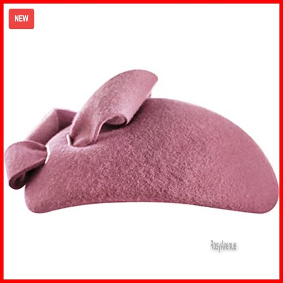 Wool Felt Fascinator Hat Women\'s Elegant Tea Party Cocktail Church Dress main image 7